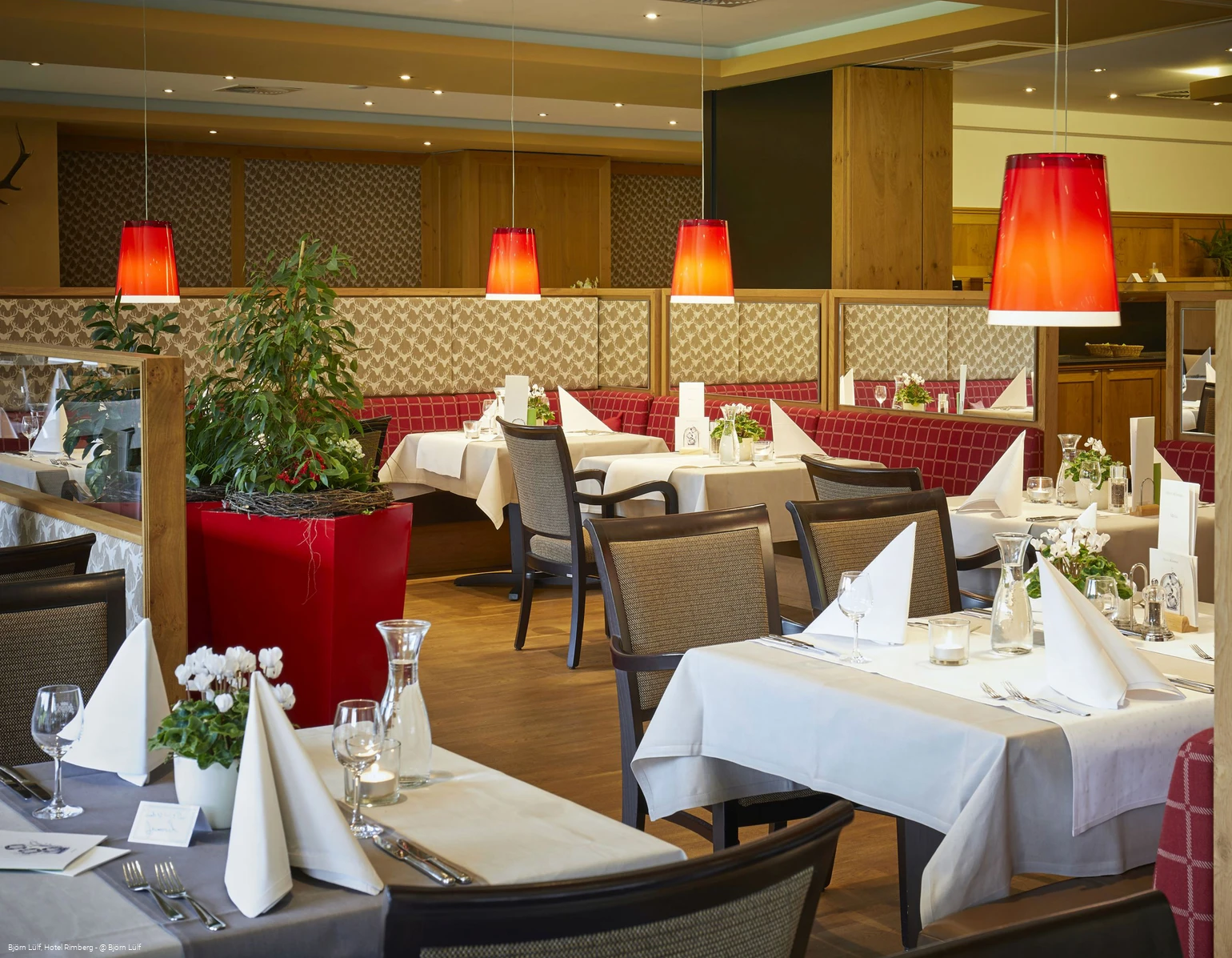 Hotel Rimberg - gemütliche Nische im Restaurant