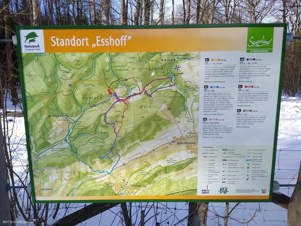 Wanderparkplatz NP Arnsberger Wald Esshoff Wanderparkplatz NP Arnsberger Wald Esshoff