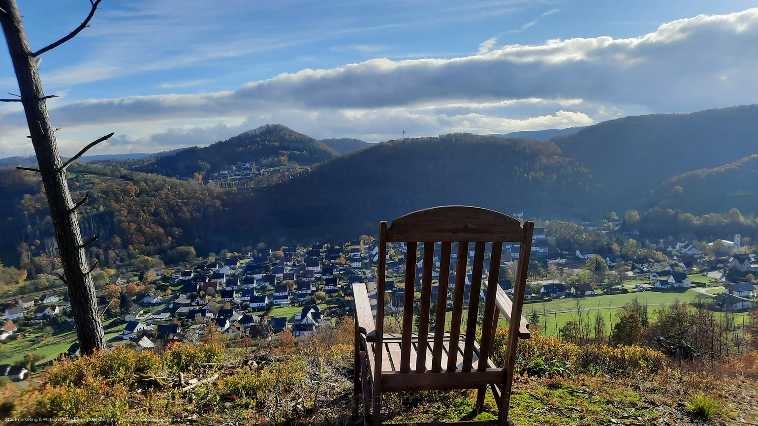 Blick auf Padberg (Marsberg, Sauerland)