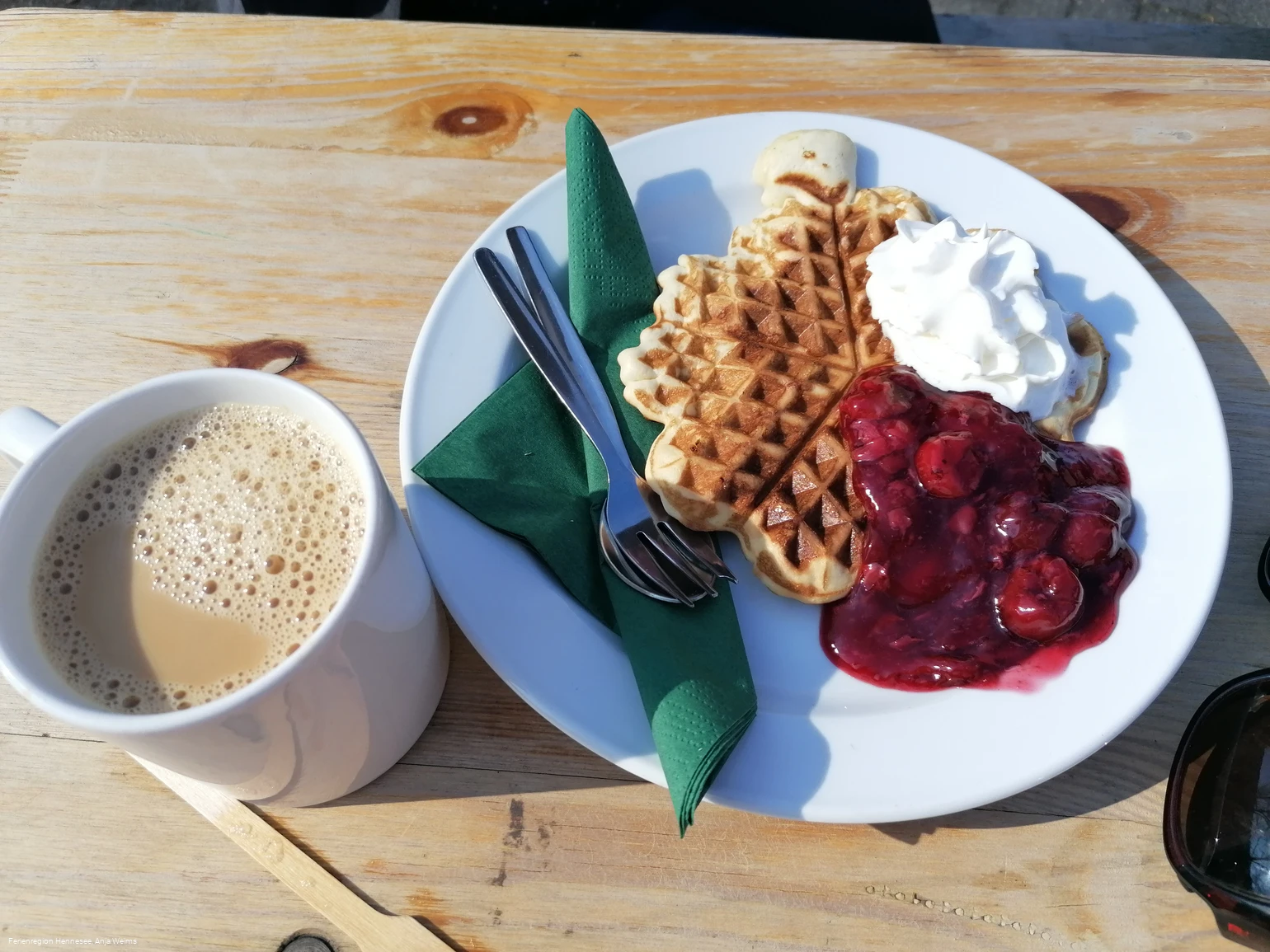 Waffelpause Skihütte