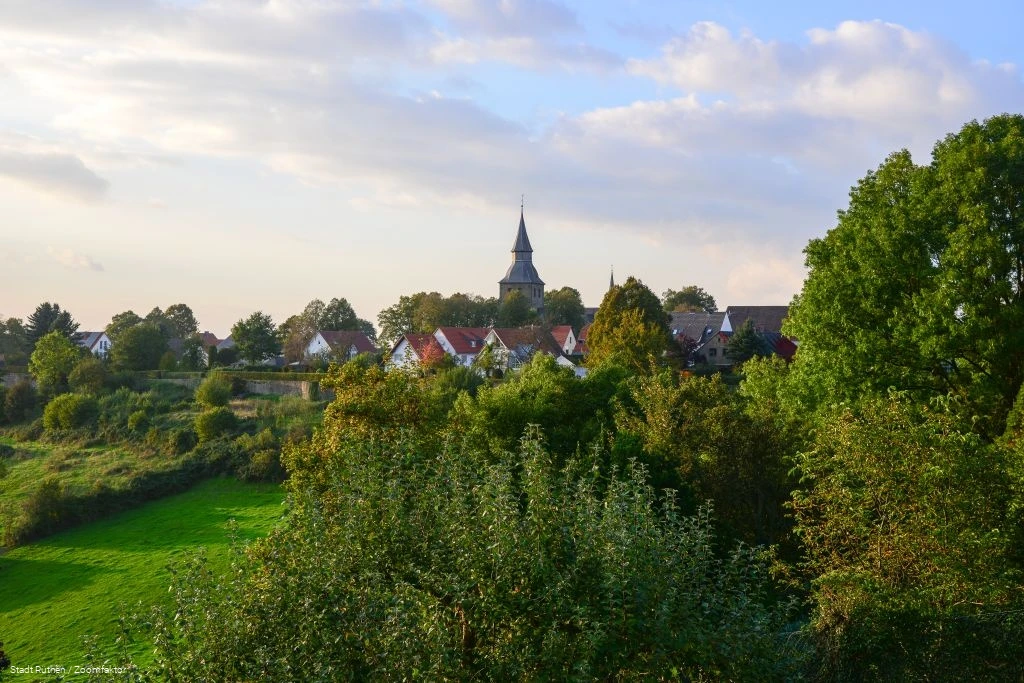 Abendstimmung an der Stadtmauer in Rüthen
