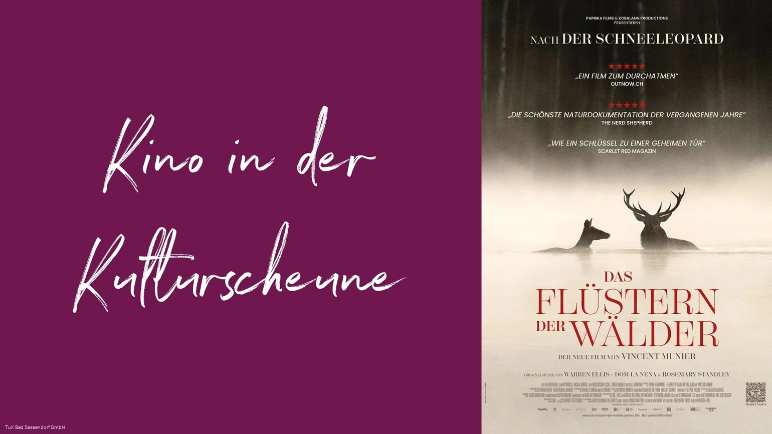 Kino in der Kulturscheune - Das Flüstern der Wälder