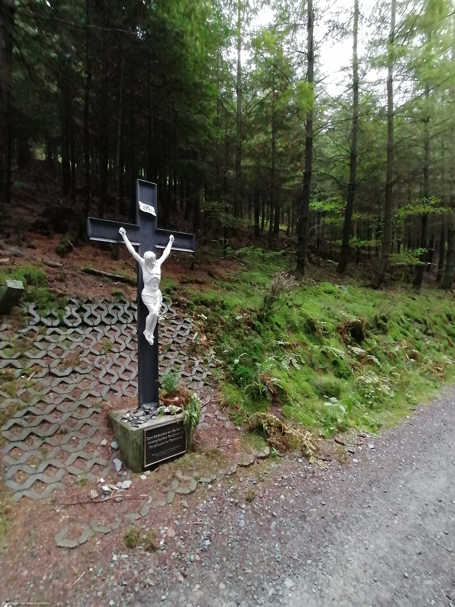 BergbauWanderweg Gedenkkreuz Infotafel 8