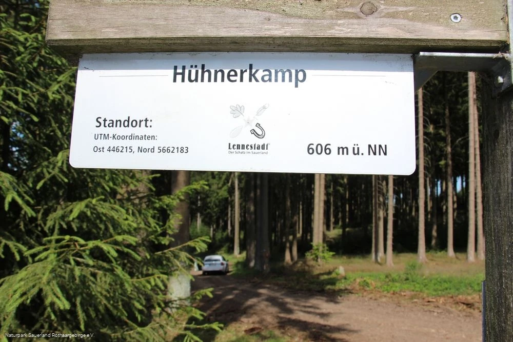 Hühnerkamp - gelegen auf 606 m üNN Hühnerkamp - gelegen auf 606 m üNN