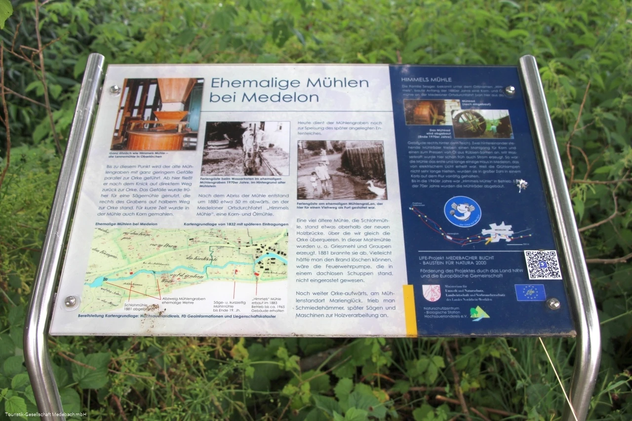 Infotafel 1 am Gewässerpfad Orke