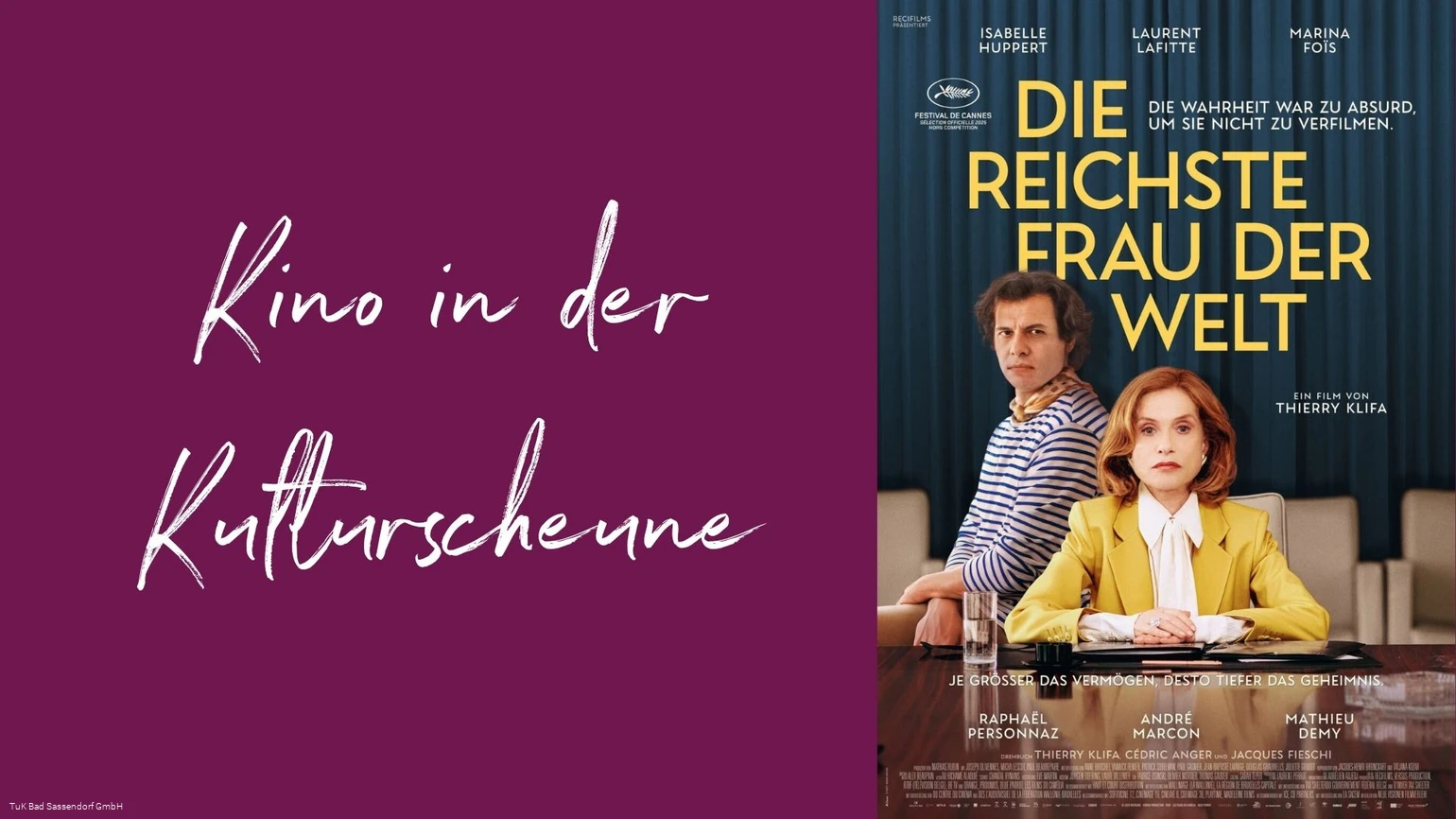 Kino in der Kulturscheune - Die reichste Frau der Welt