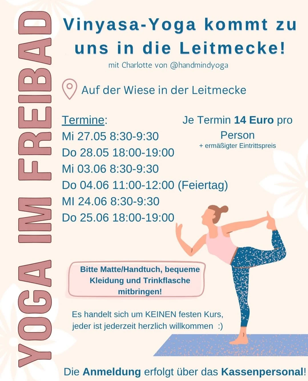 Yoga im Freibad
