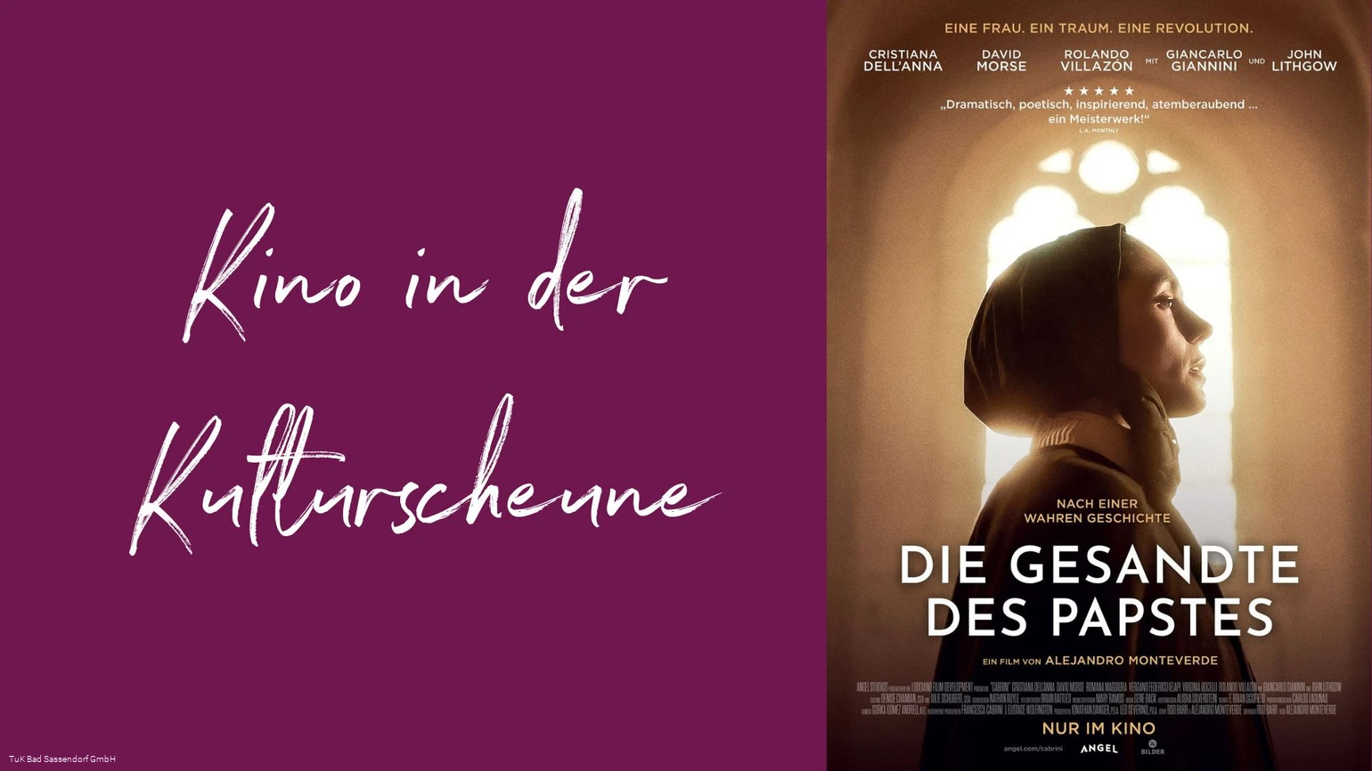 Kino in der Kulturscheune - Die Gesandte des Papstes