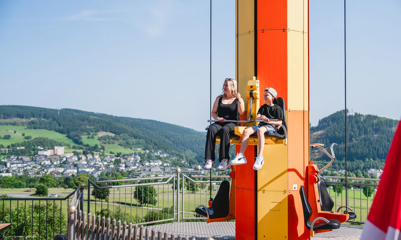 Freefall-Tower im Wild- und Freizeitpark Willingen