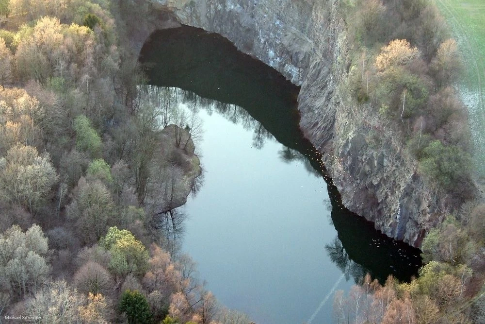 Blick auf den Steinbruch