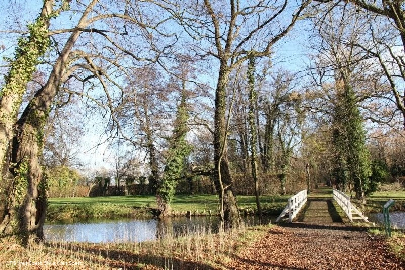 Holzbrücke im Schlosspark