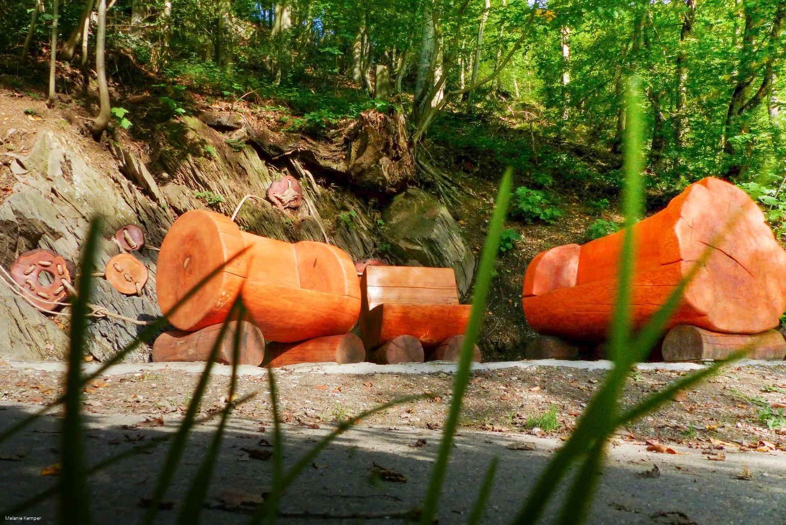 Skulptur: Erinnerung am Kleffweg Albaum