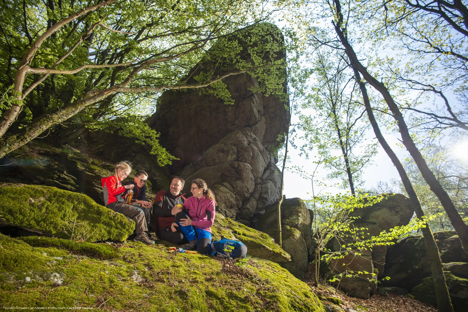 Pause am Rinsleyfelsen Pause am Rinsleyfelsen