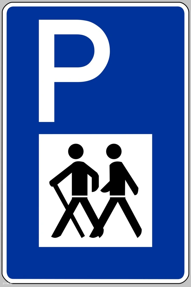 Schild Wanderparkplatz Schild Wanderparkplatz
