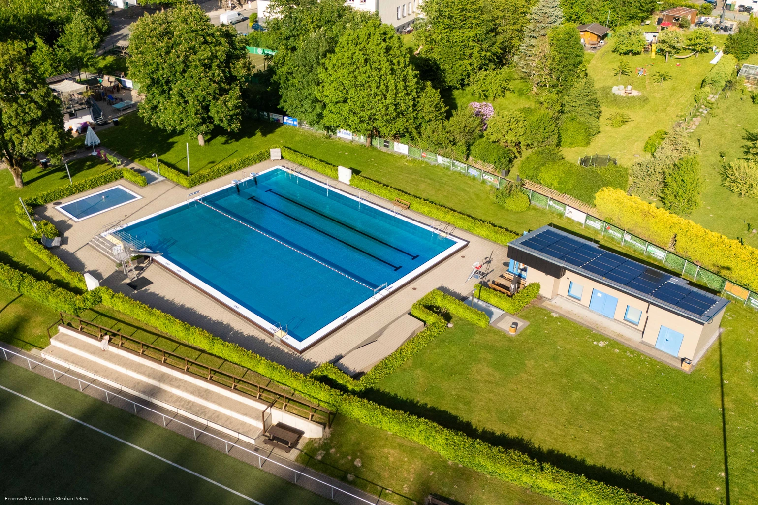 Luftaufnahme Freibad Siedlinghausen