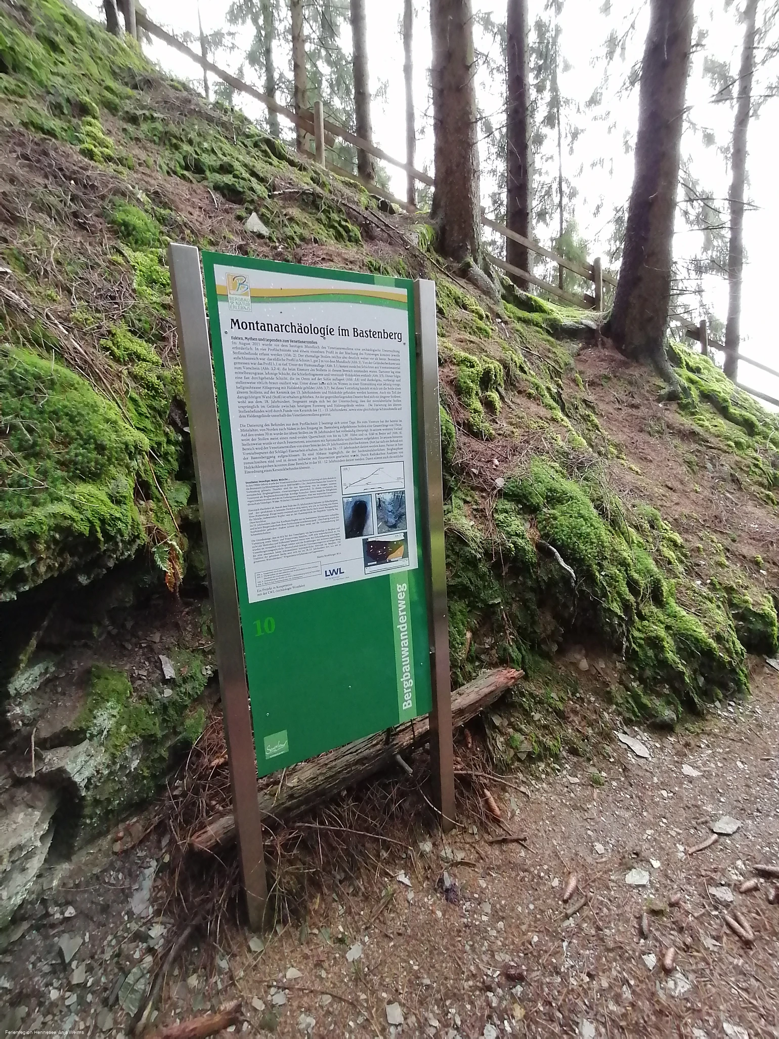 Bergbau Wanderweg Infotafel 10